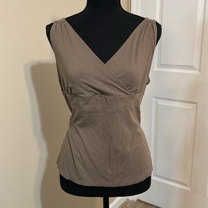 Talbots tank top. Size L. Brown khaki color. Great condition!